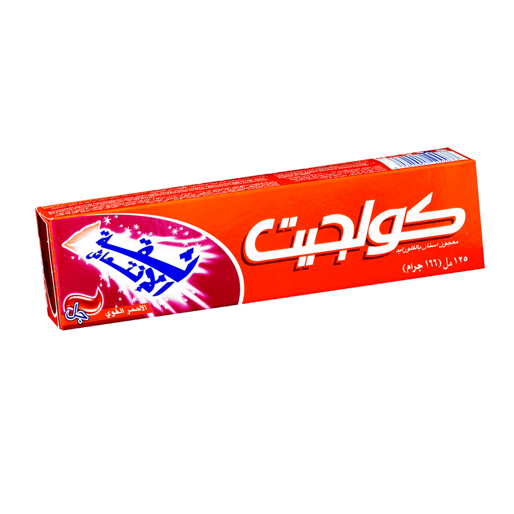معجون أسنان جل كولجيت احمر القوي 125مل