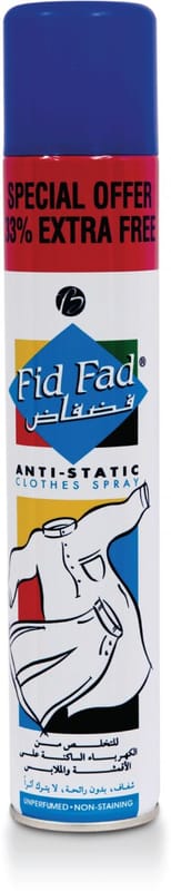 فضفاض مزيل الكهرباء الساكنة بالملابس +33% 400 مل