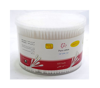 ريفا اعواد اذان قطنية نقية 600 عود