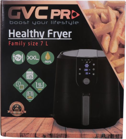 قلاية كهربائية بدون زيت 7 لتر ديجيتال 1400 واط GVC