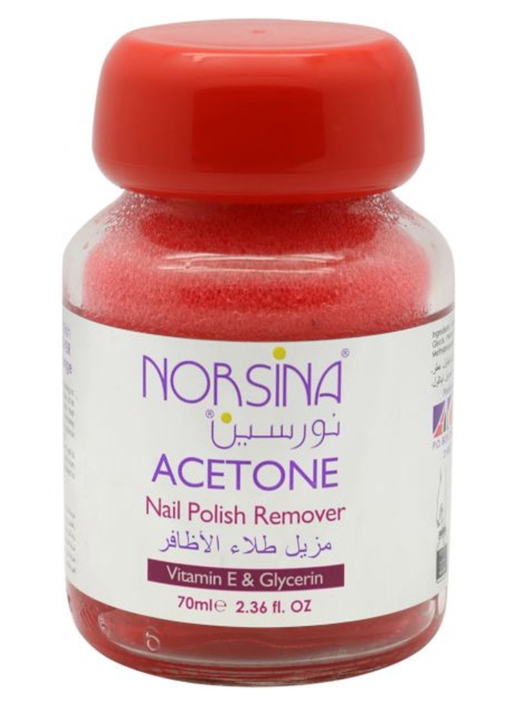 مزيل طلاء اظافر نورسينا احمر 70مل