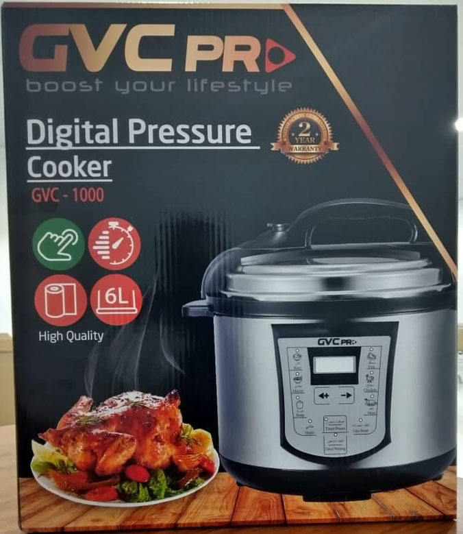 قدر ضغط الكهربائي 6  لتر 1000 واط GVC
