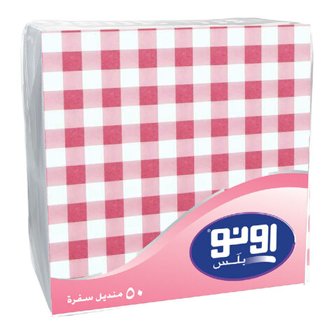 اونو مناديل سفرة بلس زهري 50 منديل