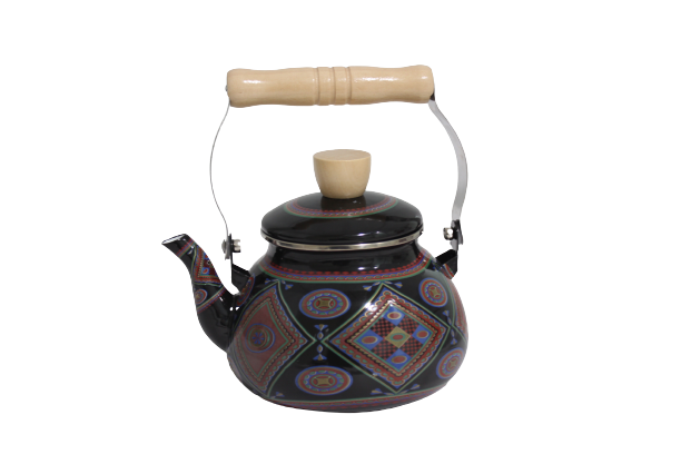 ابريق غضار اسود عسيري 1.5 لتر