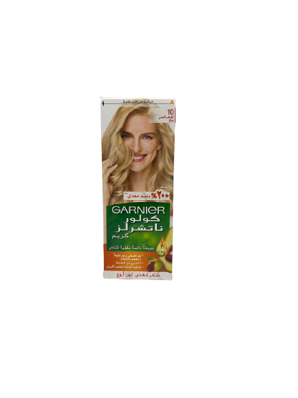 صبغه شعر جارنيه رقم 10 اشقر ثلجي فاتح
