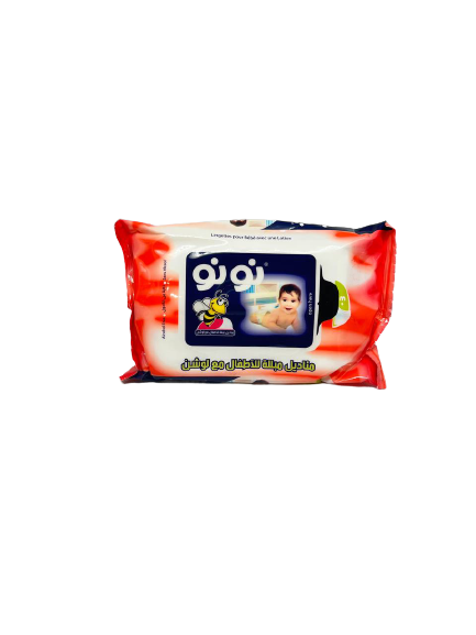 مناديل اطفال مبلله زهري مع لوشن نونو