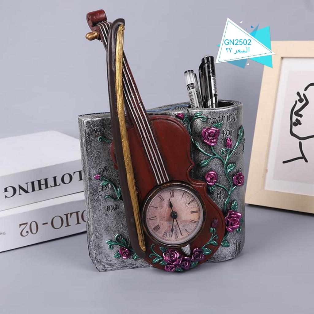 تحفة ساعة مكتب شكل جيتار (GN2502)