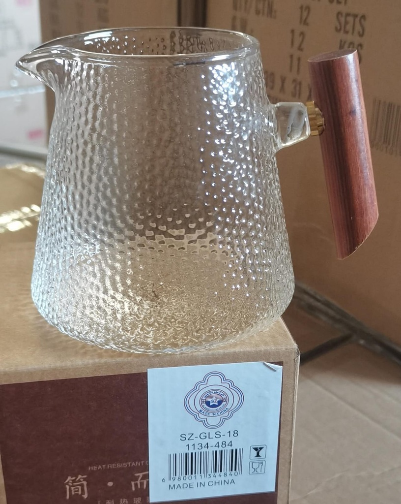 لبانة تقديم زجاج بيد خشب 1134-484